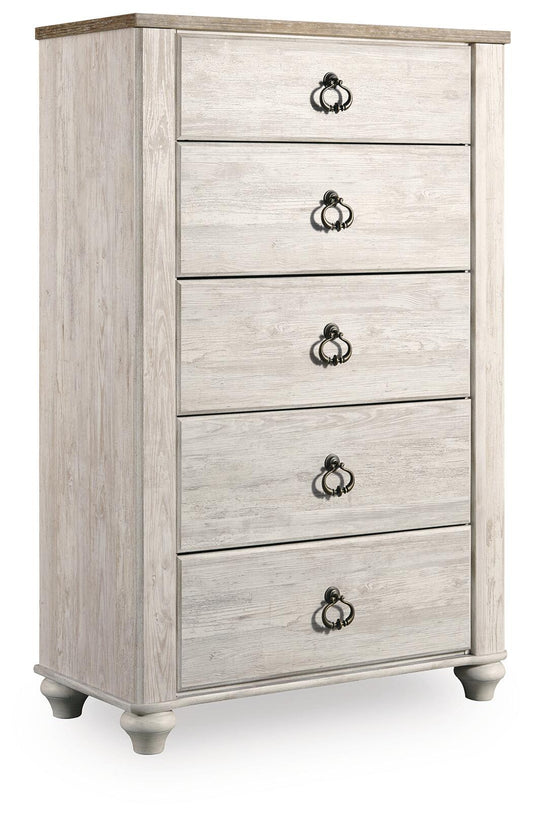 Willowton Five Drawer Chest - alternate view 2