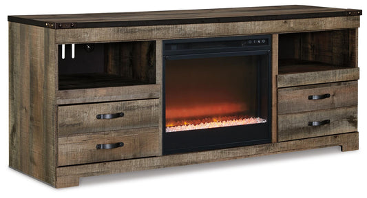 Trinell 63" TV Stand with Electric Fireplace - alternate view 2