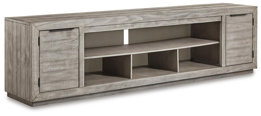 Naydell XL TV Stand w/Fireplace Option - alternate view 2