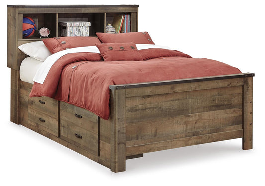 Trinell Full Bookcase Bed with 2 Sided Storage - alternate view 2