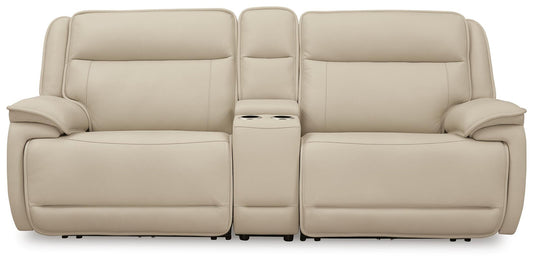 Double Deal 3-Piece Power Reclining Loveseat Sectional with Console - alternate view 2