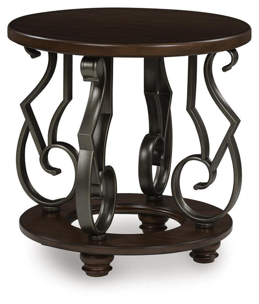 Frallyn Round End Table - alternate view 2