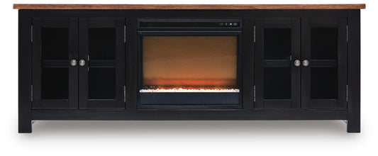 Wildenauer 76" TV Stand with Electric Fireplace - alternate view 2