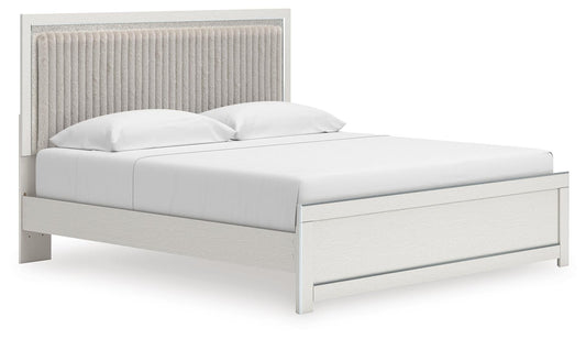 Zuraleus King Upholstered Panel Platform Bed - alternate view 2