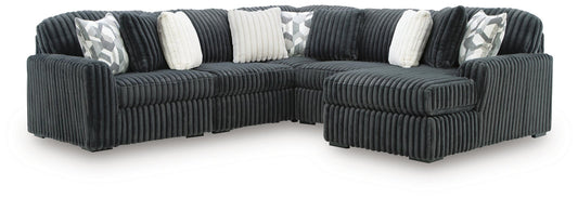 Midnight-Madness 5-Piece Sectional with Chaise - alternate view 2