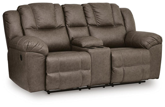 Lowilla DBL Rec Loveseat w/Console - alternate view 2