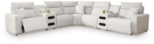 Modmax II 7-Piece Power Reclining Sectional with Audio Consoles - alternate view 2