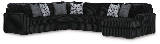 Midnight-Madness 6-Piece Sectional with Chaise - alternate view 2