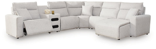 Modmax II 6-Piece Reclining Sectional with Chaise and Audio Console - alternate view 2