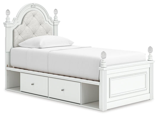 Kozlani Twin Upholstered Panel Bed with Storage - alternate view 2
