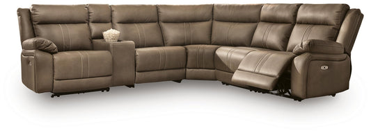 Max-Momentum 6-Piece Power Reclining Sectional with Audio Console - alternate view 2