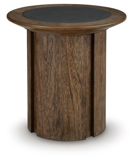 Dontayne Round End Table - alternate view 2