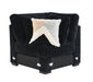 U281 - 6 Piece Setional With Right Chaise (1 LAF + 1 Wedge + 2 Armless Chair + 1 Console + 1 RAF Chaise) - Black - alternate view 2