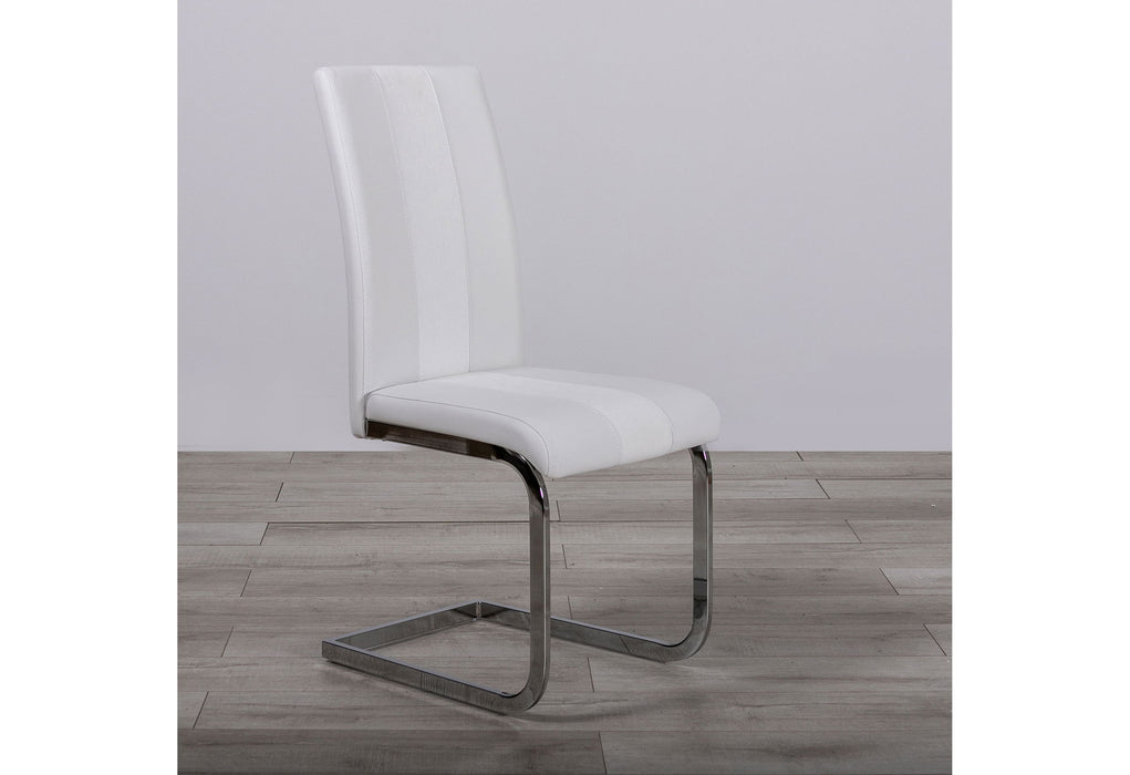 D1628 - 5 Piece Dining Room Set (D1628 Dining Table And 4 D915 Dining Chairs) - White - alternate view 2
