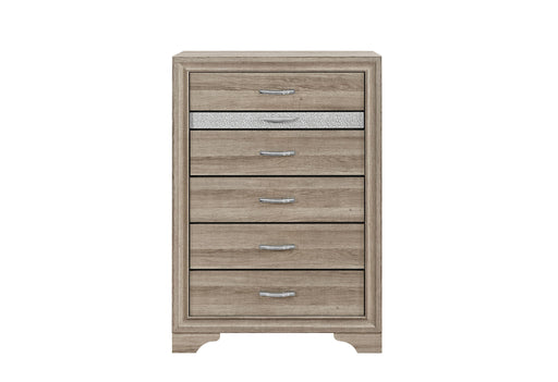 Seville - 5 Piece Queen Bedroom Set (Bed, Dresser & Mirror, Nightstand, Chest) - Natural - alternate view 2