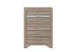 Seville - 5 Piece King Bedroom Set (Bed, Dresser & Mirror, Nightstand, Chest) - Brown / Natural - alternate view 2