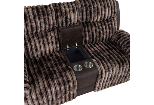 U6028 - Reclining Sofa / Console Reclining Loveseat - Brown - alternate view 2