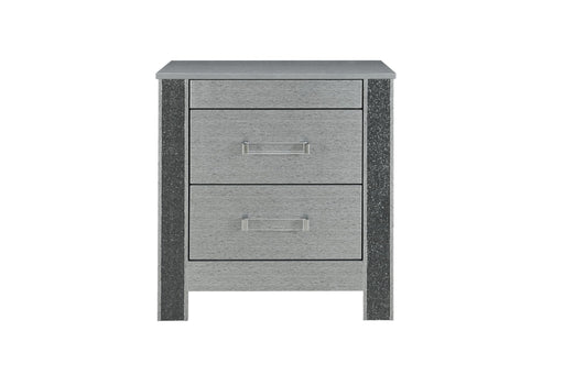 Logan - Nightstand - Silver - alternate view 2
