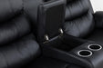 U190 - Motion Loveseat - Black - alternate view 2