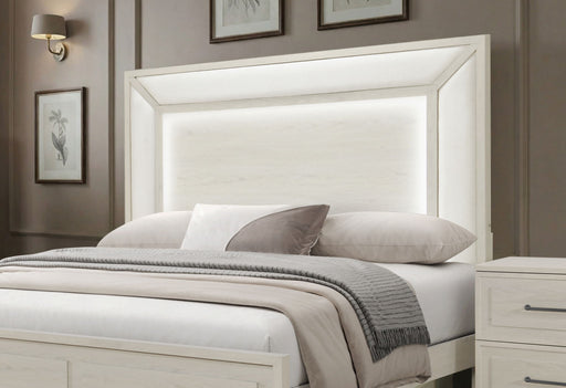 Clara - Queen Bed With LED - Beige - alternate view 2