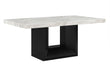 D02 - Dining Table - Black / White - alternate view 2