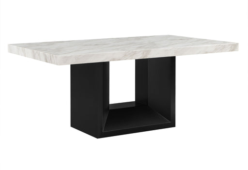 D02 - Dining Table - Black / White - alternate view 2