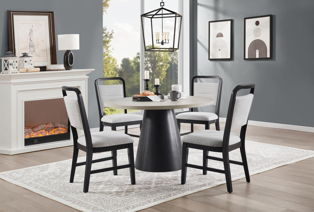 D178 - Dining Side Chair - Black - alternate view 2