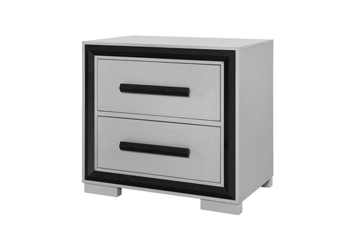 Amelia - Nightstand With Cooler And Speaker - Black / Gray - alternate view 2