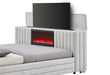 Elias - 5 Piece Queen Bedroom Set TV Footboard - Black / Dark Gray - alternate view 2