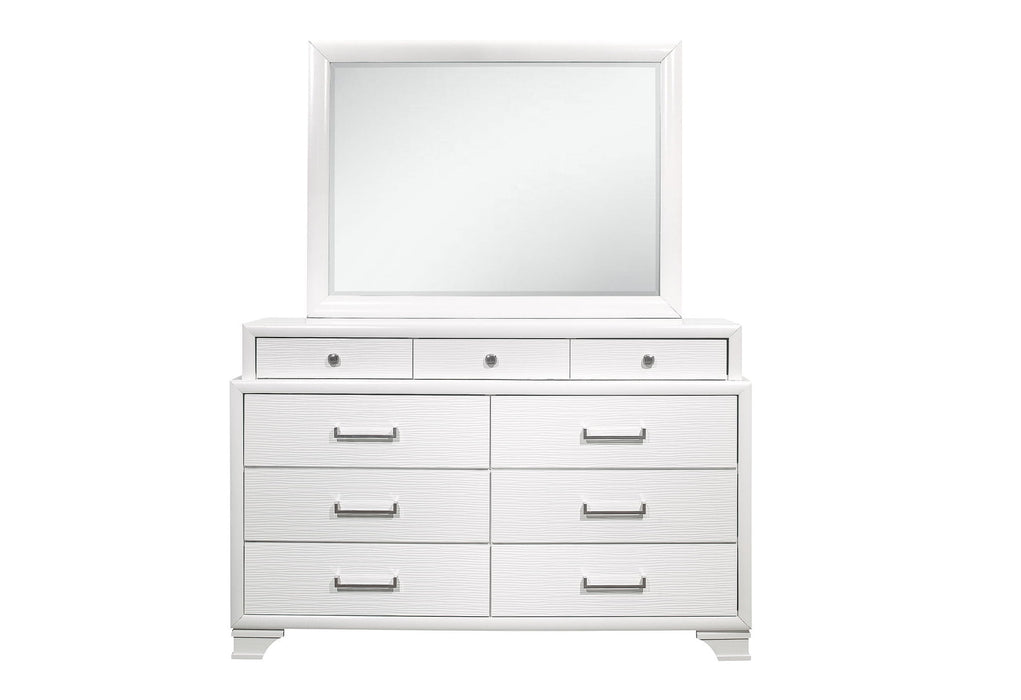 Jordyn - 5 Piece Queen Bedroom Set - White - alternate view 2