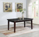 D128 - Marble Dining Table - Black / Dark Brown