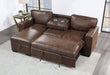 U0203 - Reversible Pullout Sofa Bed - Coffee - alternate view 2