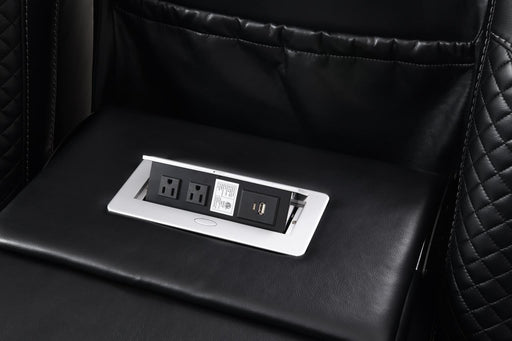 U92 - LED Power Reclining With Power Headrest Chair - Black - alternate view 2