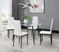 D342 - 5 Piece Dining Room Set (Table, 4 Chairs) - White