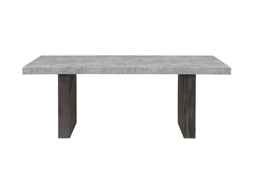D2410 - Dining Table With Brown Legs - Gray