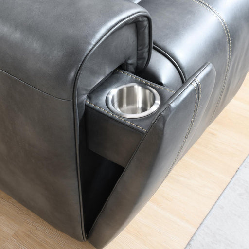 U66 - Power Reclining Chair - Charcoal Gray - alternate view 2