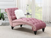 U220-CH - Chaise With Wooden Legs - Pink