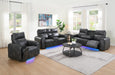U66 - Power Reclining Loveseat - Charcoal Gray - alternate view 3