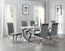 G-082-T-WHITE - Marble Dining Table - White - alternate view 2