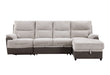U3822 - Sectional With Pullout And USB - Beige / Brown - alternate view 2
