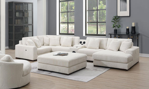 U244 - Ottoman - Ivory - alternate view 2