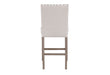 D1622 - Bar Stool - White / Brown - alternate view 2