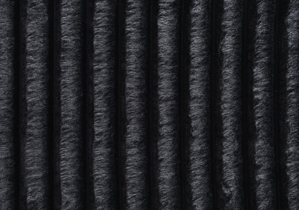 U247 - Corduroy 3 Piece Sectional - Black - alternate view 2