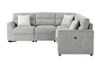 U9401 - Sectional With 3 Pillows - Nickel - alternate view 2