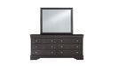 Pompei - 4 Piece King Bedroom Set (Bed With LED, Dresser, Mirror, Nightstand) - Gray - alternate view 3