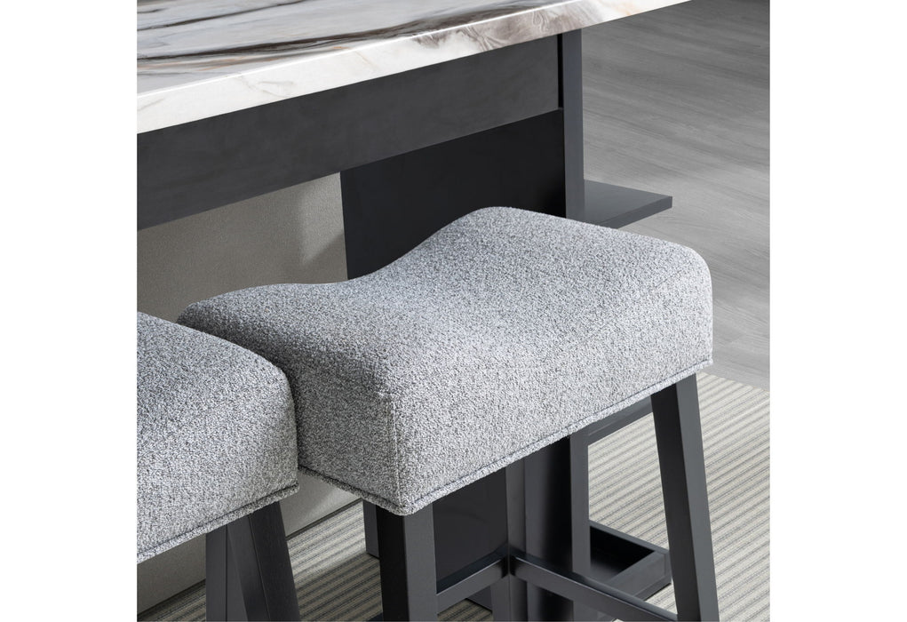 D3232 - 3 Piece Living Room Set (Console Sofa Table & 2 Stools) - Light Gray - alternate view 2