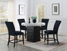 D141 - Round Counter Height Table - White / Black - alternate view 2