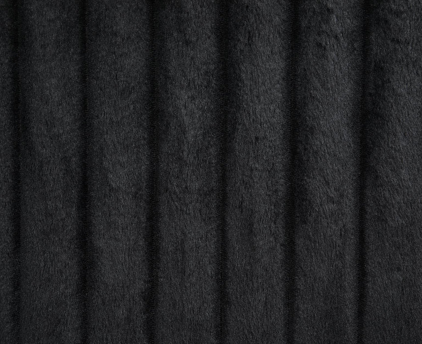 U112 - Corduroy Motion Sofa With Dropdown - Black - alternate view 2