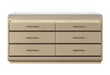 Genesis - 5 Piece Queen Bedroom Set (Bed, Dresser & Mirror, Nightstand, Chest) - Gold - alternate view 2