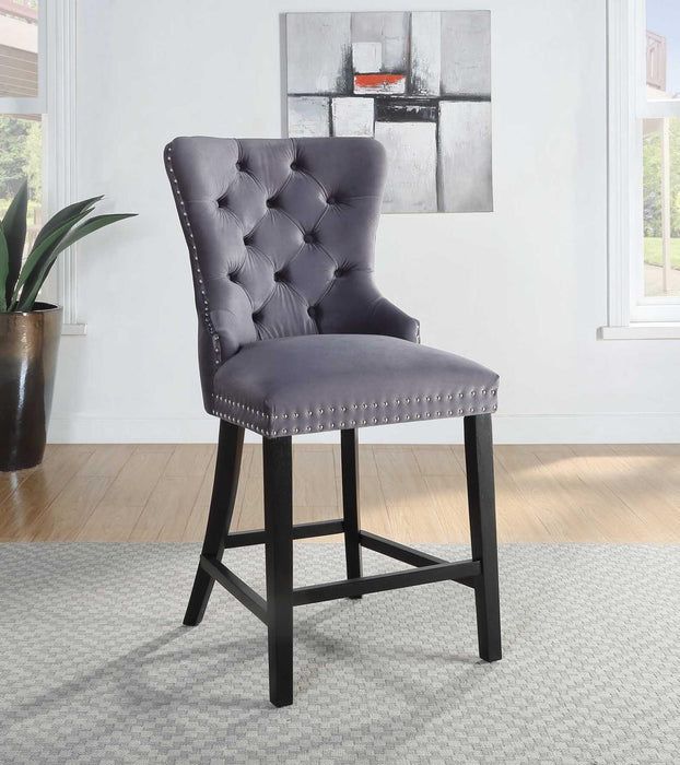 D2081 - Velvet Counter Chair (Set of 2) - alternate view 3
